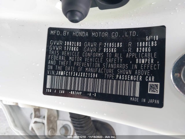 Honda Civic Ex-t 2018 JHMFC1F34JX021594 Image 9