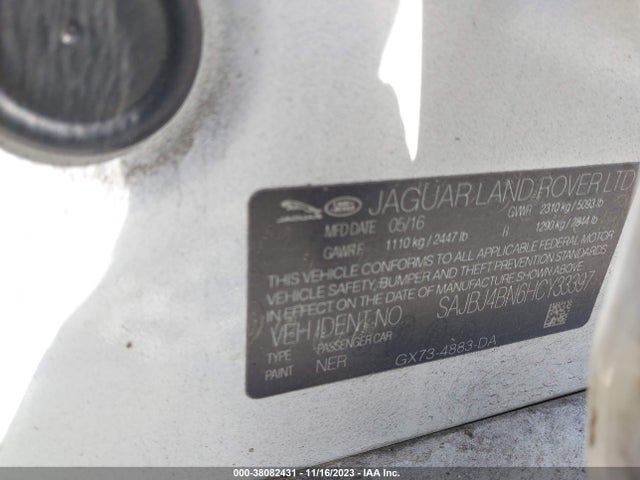 2017 JAGUAR XF SAJBJ4BN6HCY33397 Photo 8