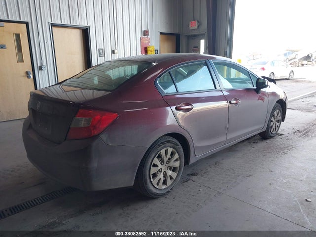 2012 HONDA CIVIC LX VIN: 2HGFB2F53CH612892