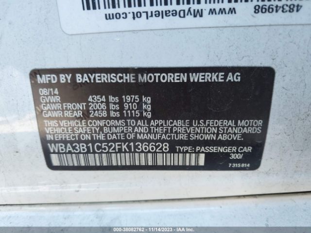 WBA3B1C52FK136628 BMW 3 Series 320i