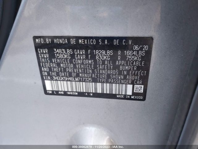 3HGGK5H46LM717325 Honda FIT LX
