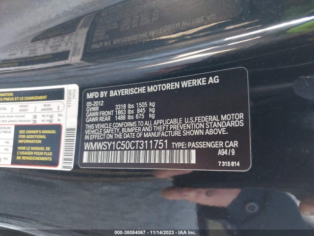 2012 MINI COOPER ROADSTER WMWSY1C50CT311751 Photo 8