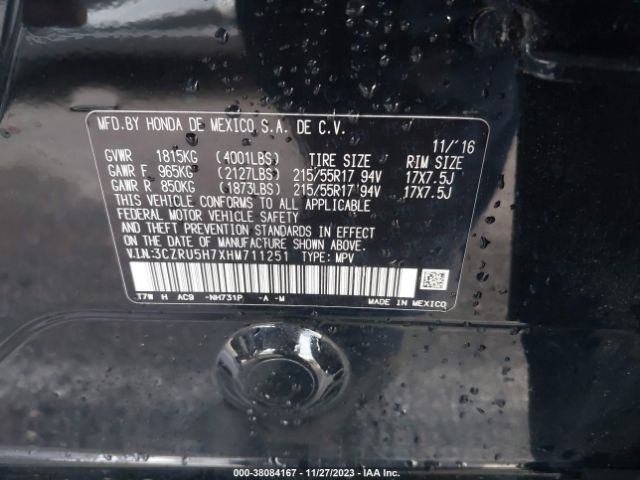 3CZRU5H7XHM711251 Honda Hr-v Ex-l