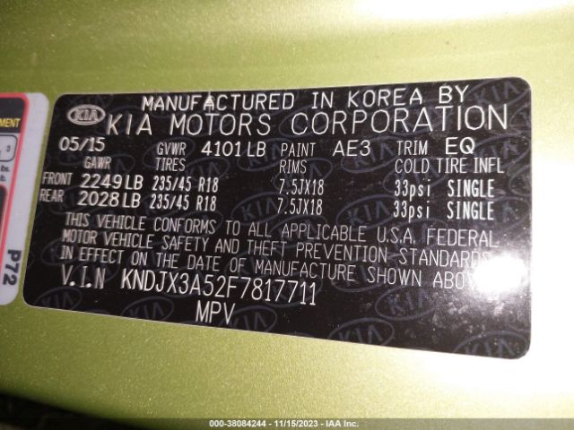 KNDJX3A52F7817711 KIA Soul !
