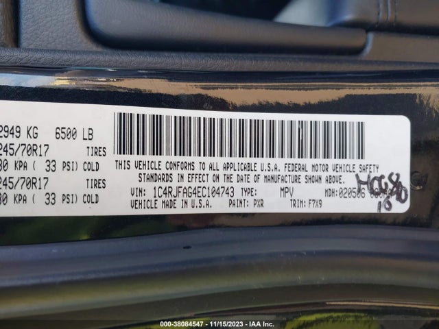 Aukcja sprzedaży 2014 Jeep Grand Cherokee Laredo, vin: 1C4RJFAG4EC104743, numer aukcji: 38084547
