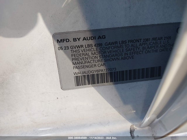 WAUAUDGY6PA127073 Audi A3 Premium 40 Tfsi Front-wheel Drive S Tronic