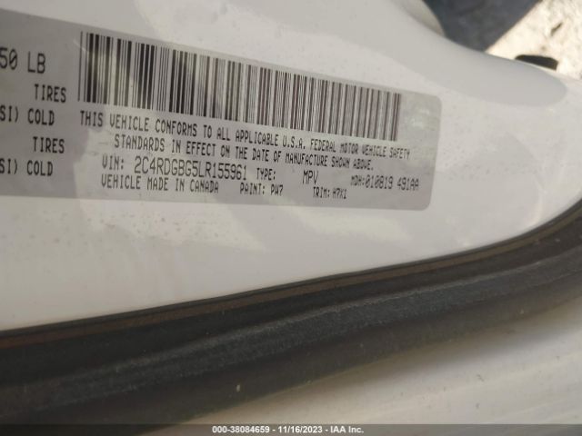 2C4RDGBG5LR155961 Dodge Grand Caravan Se