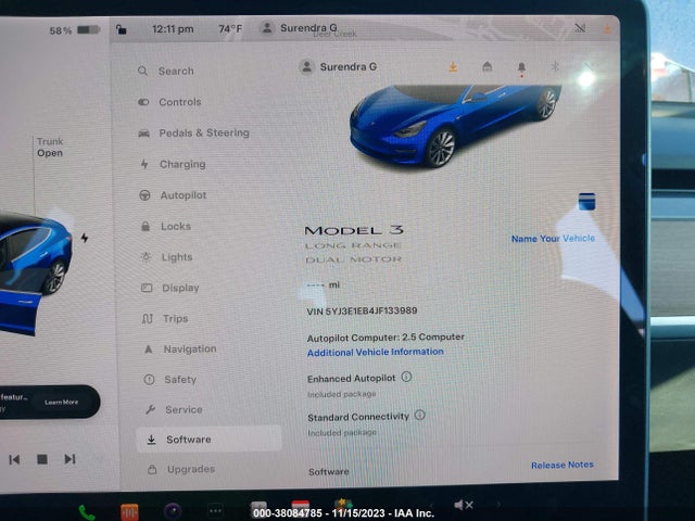 Tesla Model 3 Performance/long Range 2018 5YJ3E1EB4JF133989 Image 7