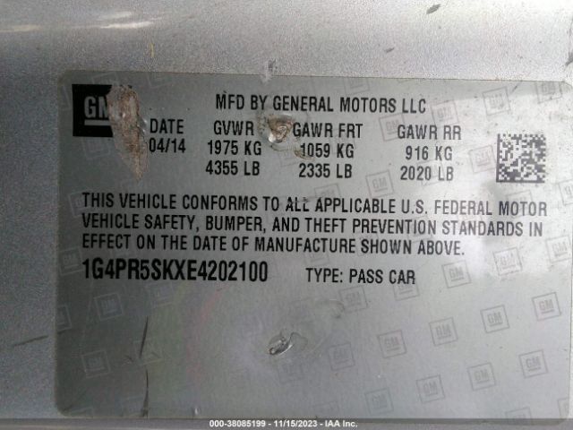 1G4PR5SKXE4202100 Buick Verano Convenience Group