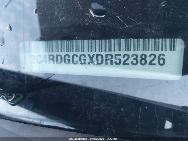 2013 DODGE GRAND CARAVAN SXT VIN: 2C4RDGCGXDR523826
