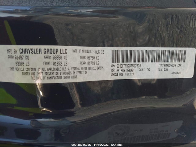 2013 FIAT 500 3C3CFFFH7DT512329 Photo 8