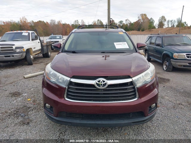 2016 TOYOTA HIGHLANDER XLE V6 VIN: 5TDJKRFH9GS319923