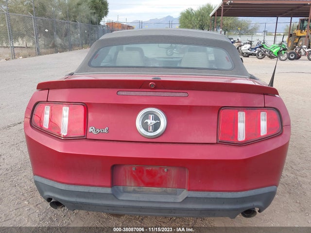 2012 FORD MUSTANG V6 PREMIUM VIN: 1ZVBP8EM8C5218299