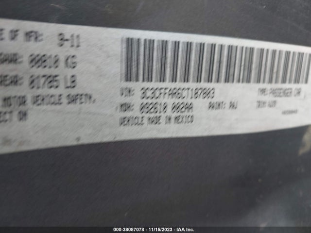 2012 FIAT 500 3C3CFFAR6CT187803 Photo 8