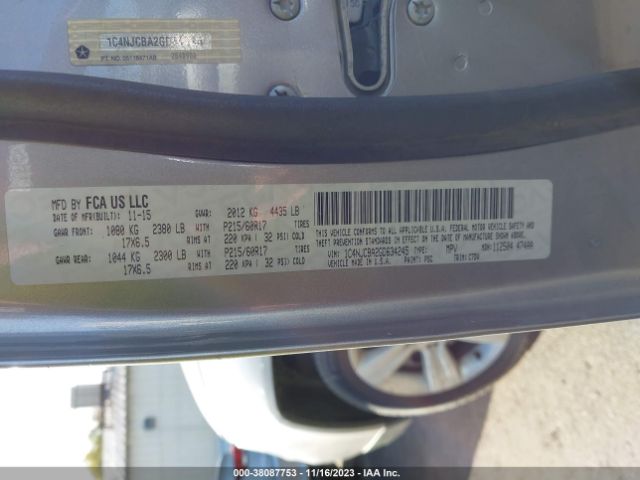 1C4NJCBA2GD634245 Jeep Compass Sport
