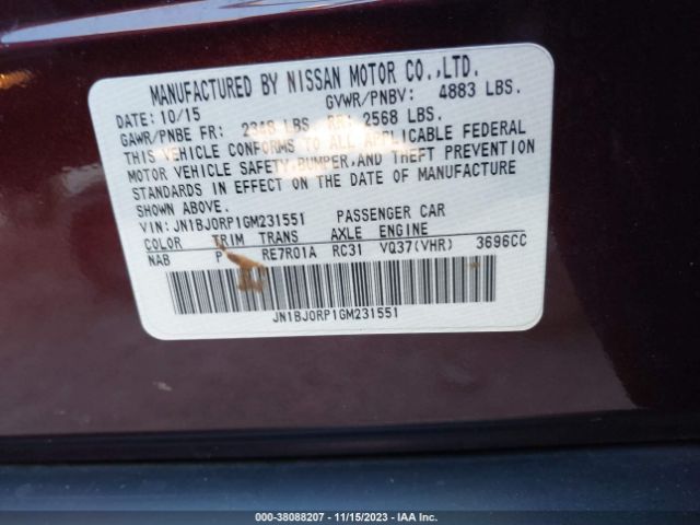 JN1BJ0RP1GM231551 Infiniti QX50