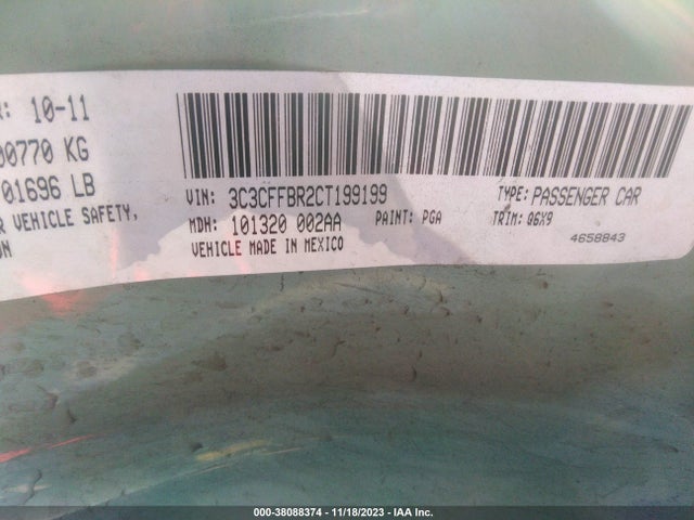 2012 FIAT 500 3C3CFFBR2CT199199 Photo 8