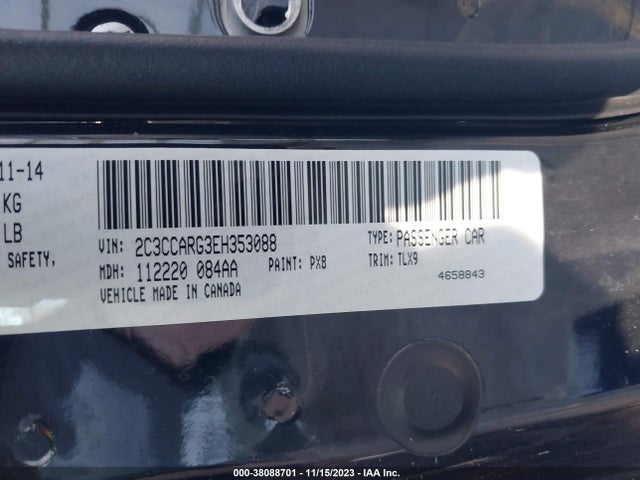 Chrysler 300 2014 2C3CCARG3EH353088 Image 9