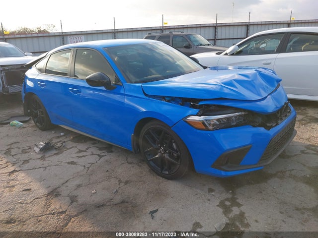 2022 HONDA CIVIC SPORT VIN: 19XFL2H8XNE021119