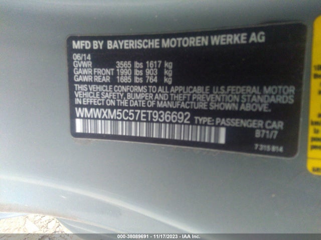 2014 MINI HARDTOP WMWXM5C57ET936692 Photo 8