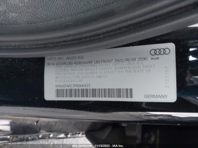 WAUCFAFC7FN006437 Audi A6 2.0t Premium
