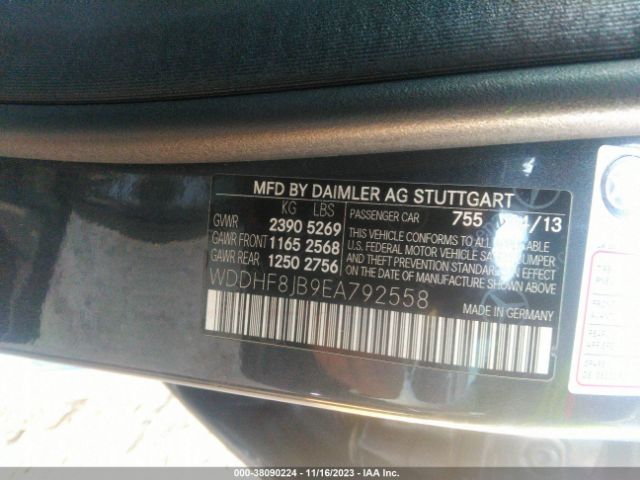 WDDHF8JB9EA792558 Mercedes-Benz E-class E 350