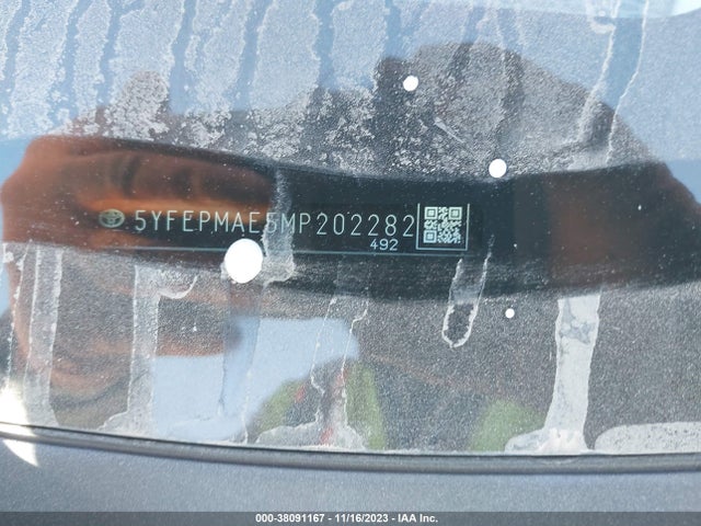 Toyota COROLLA LE 2021 5YFEPMAE5MP202282 Image 9