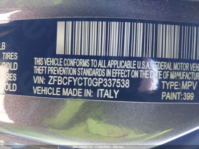 ZFBCFYCT0GP337538 Fiat 500x Trekking