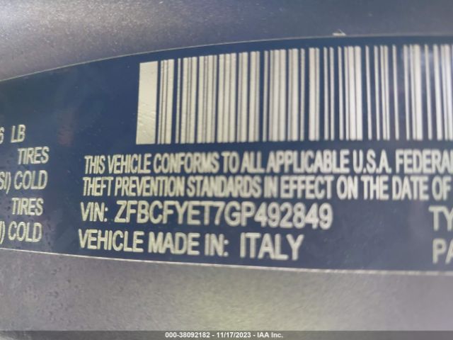 ZFBCFYET7GP492849 Fiat 500x Trekking Plus