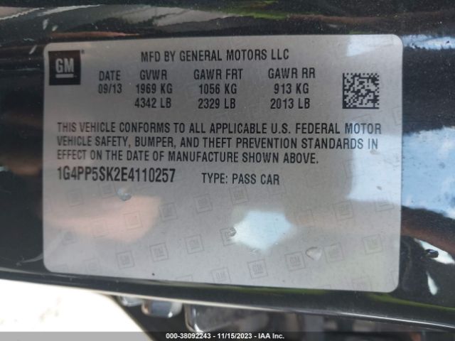 1G4PP5SK2E4110257 Buick Verano