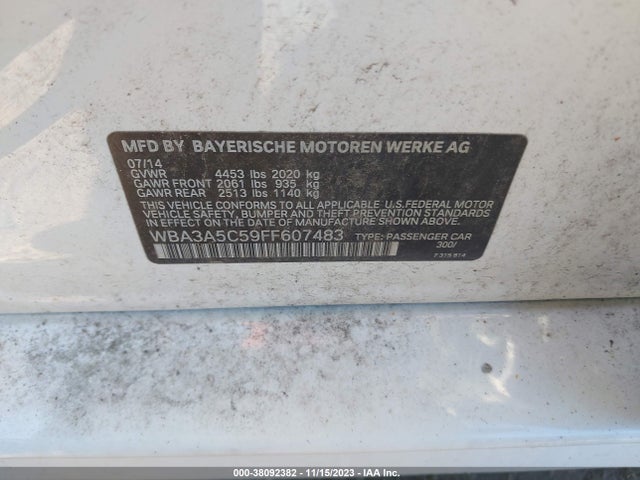 WBA3A5C59FF607483 BMW 328I