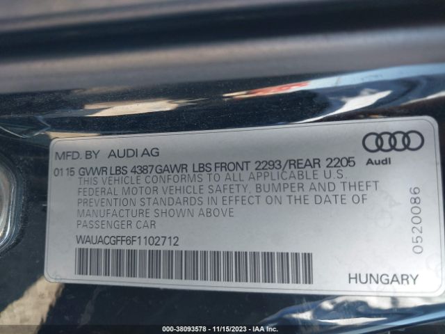 2015 AUDI A3 WAUACGFF6F1102712 Photo 8