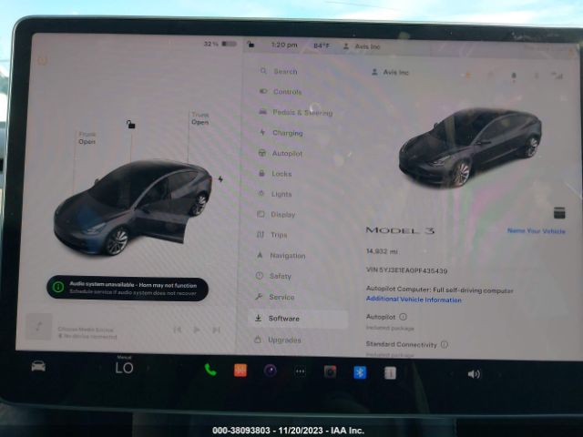 5YJ3E1EA0PF435439 Tesla Model 3 Rear-wheel Drive