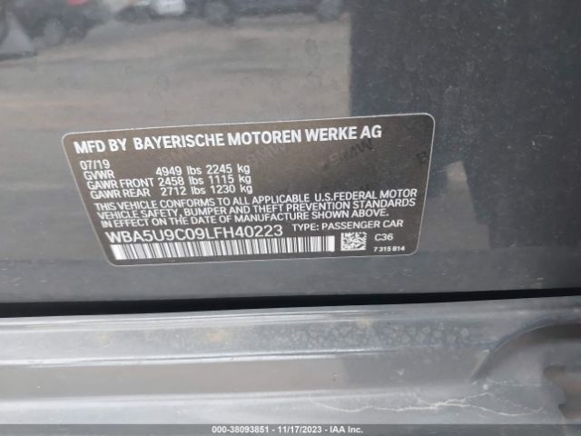 WBA5U9C09LFH40223 BMW 3 Series M340i Xdrive