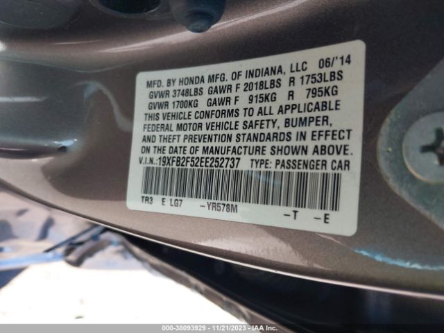 19XFB2F52EE252737 Honda Civic Lx