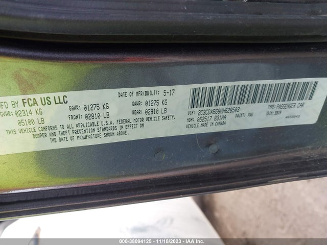 Dodge Charger Se Rwd 2017 2C3CDXBG8HH628503 Image 9