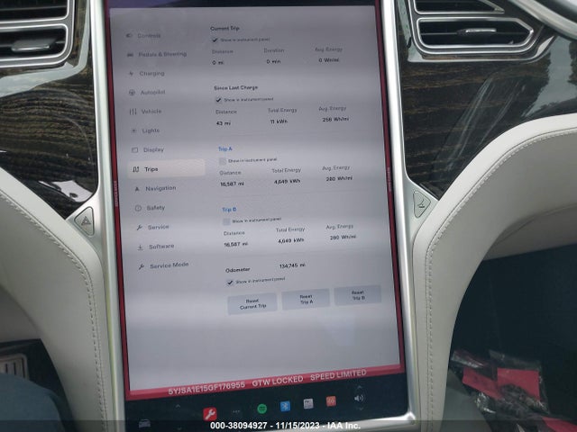 5YJSA1E15GF176955 Tesla Model S 70 Kwh