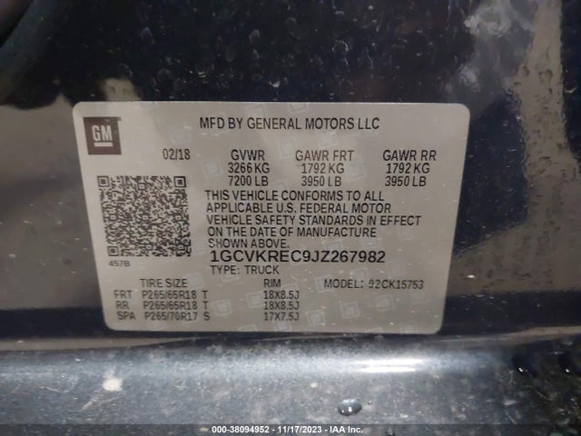 Chevrolet Silverado 1500 2lt 2018 1GCVKREC9JZ267982 Image 9