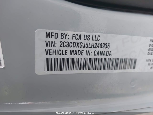 Dodge Charger Scat Pack Rwd 2020 2C3CDXGJ5LH248936 Image 9