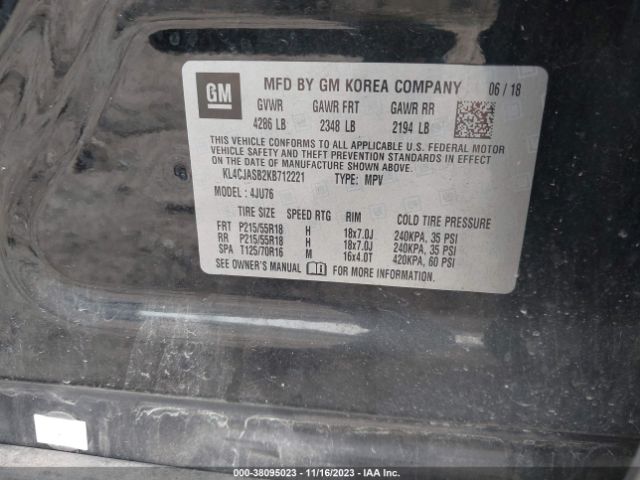 2019 BUICK ENCORE KL4CJASB2KB712221 Photo 8