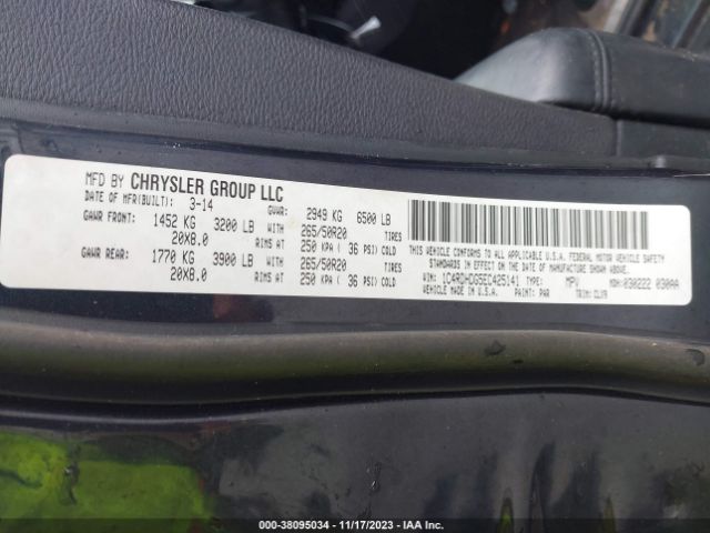 1C4RDHDG5EC425141 Dodge DURANGO LIMITED