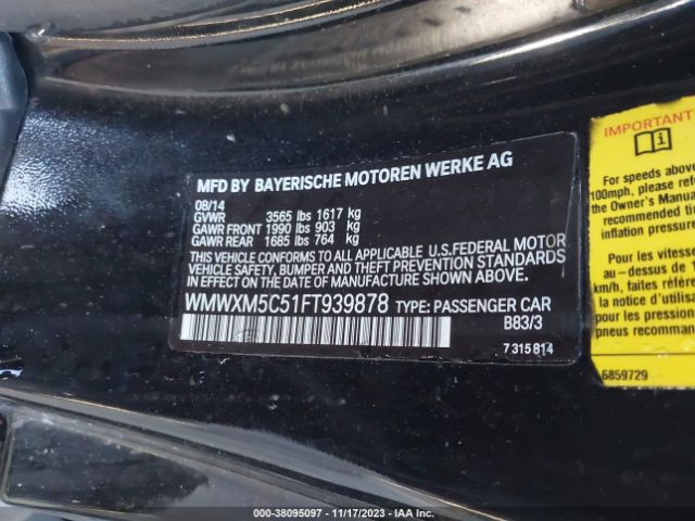 2015 MINI HARDTOP WMWXM5C51FT939878 Photo 8