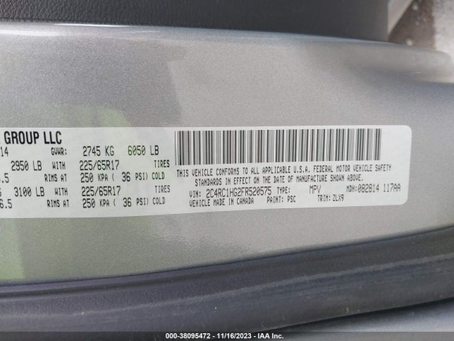 2C4RC1HG2FR520575 Chrysler Town & Country S