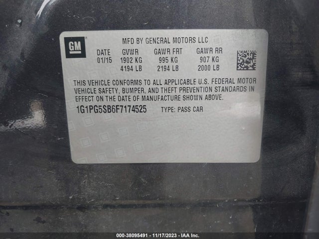 Chevrolet CRUZE LTZ 2015 1G1PG5SB6F7174525 Image 9