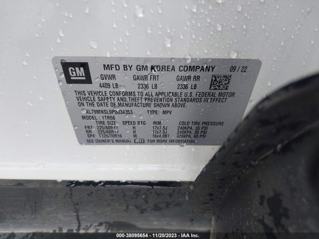 Chevrolet Trailblazer Awd Ls 2023 KL79MNSL9PB034353 Image 9