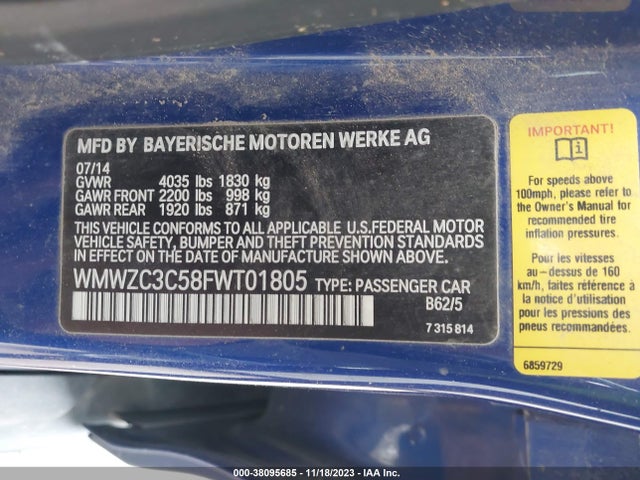 2015 MINI COUNTRYMAN WMWZC3C58FWT01805 Photo 8