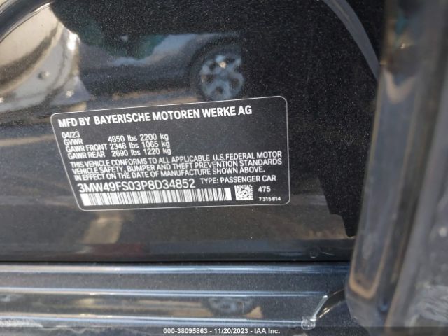 3MW49FS03P8D34852 BMW 3 Series M340i