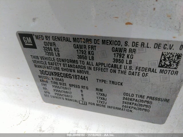 Chevrolet Silverado 1500 1lt 2014 3GCUKREC0EG187441 Image 9