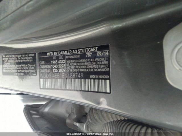 WDDSJ4EB1EN138749 Mercedes-Benz CLA 250