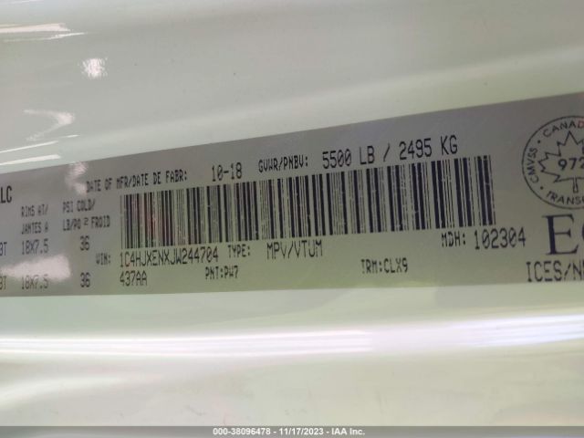 2018 JEEP WRANGLER UNLIMITED 1C4HJXENXJW244704 Photo 8